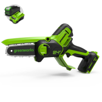 Цепная мини-пила Greenworks 24V G24MCS10 (10 см) аккумуляторная в Макушине
